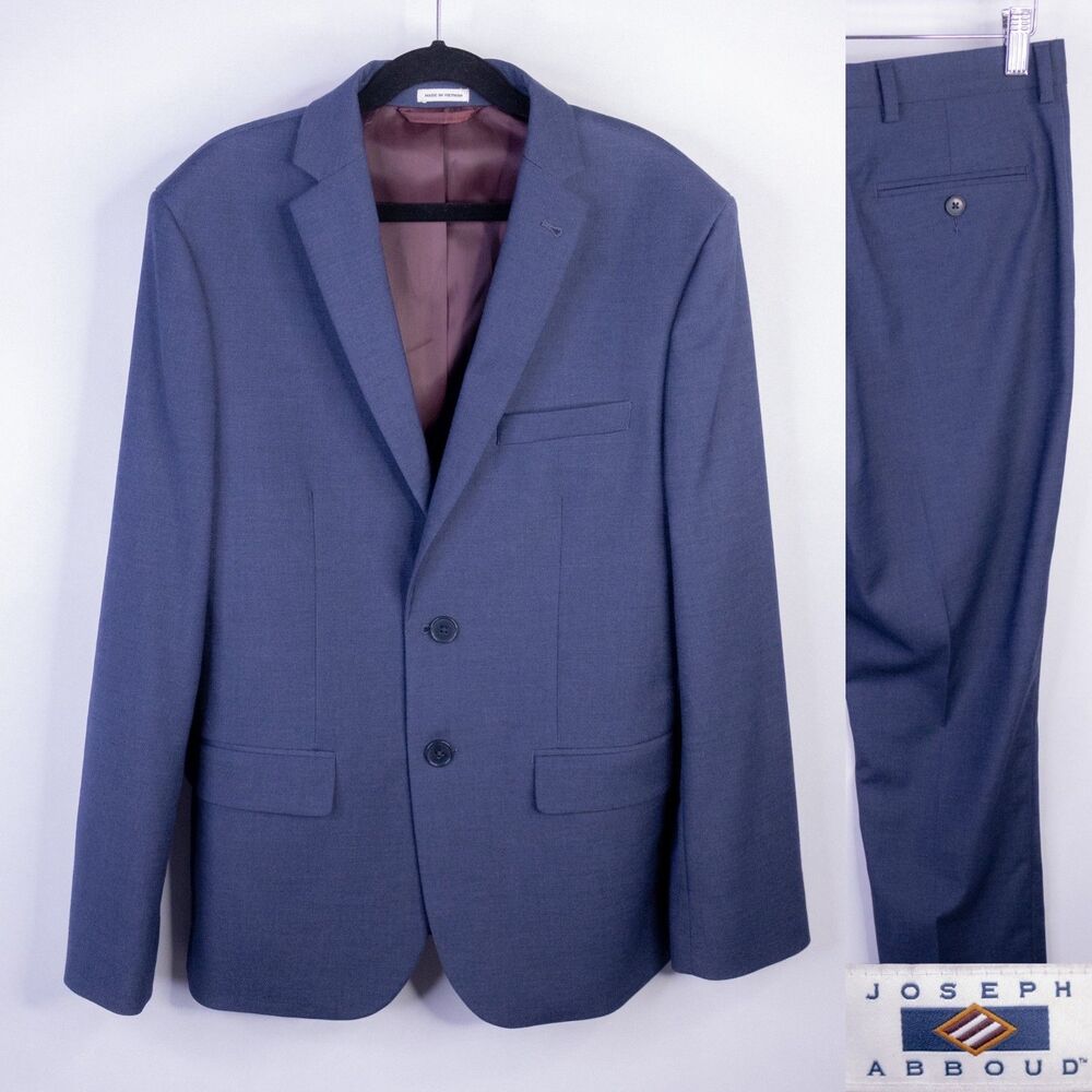 Joseph Abboud 2Pcs boys Blue Suit Jacket Pants Blazer Formal 16 pants 28x28